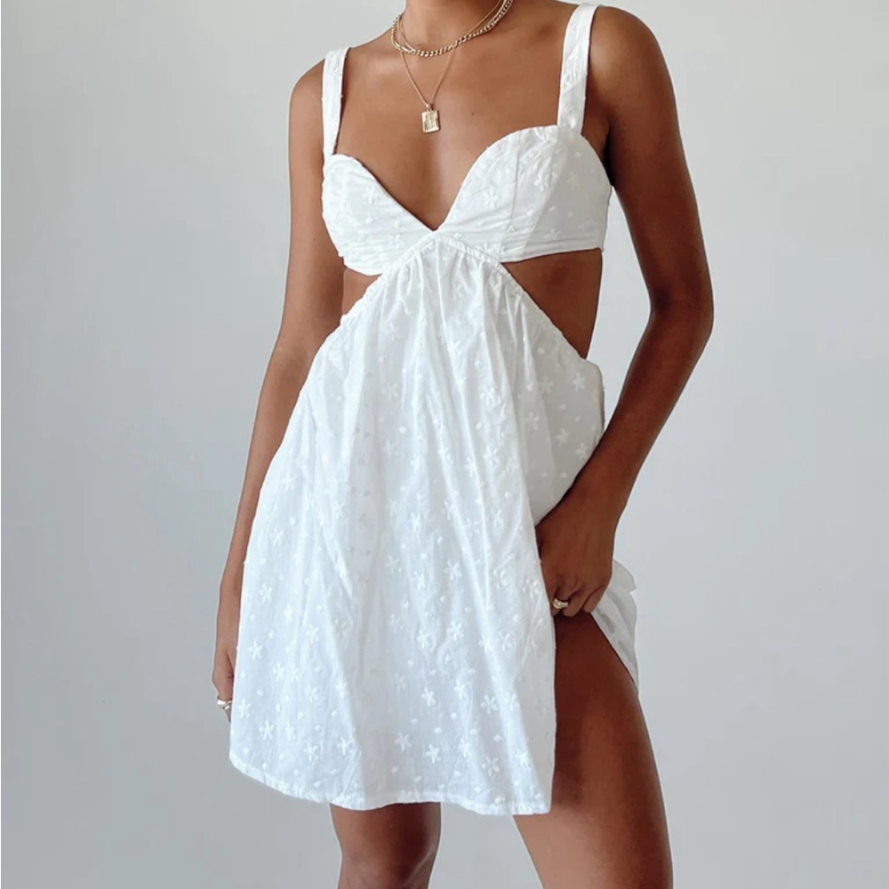 NWT Princess Polly Khalia Mini Dress White